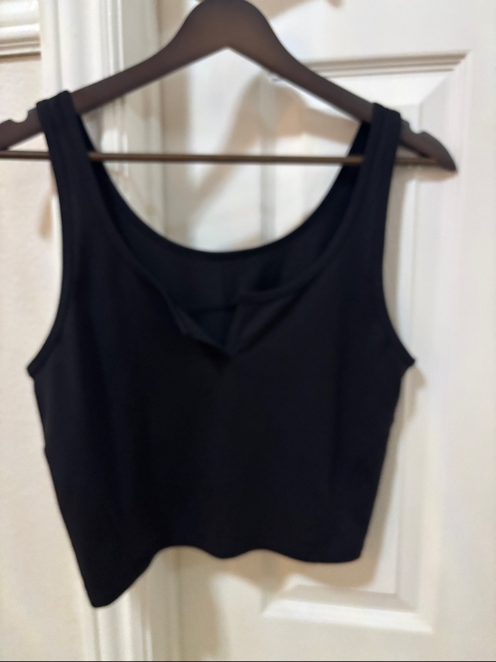 lululemon athletica Black Cropped Tank Top
